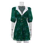 Robe fleurie vintage française pour femmes