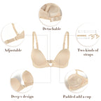 Soutien-gorge push-up  dos nu pour femmes