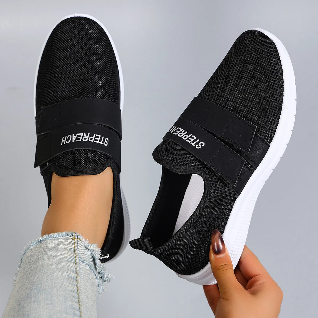 Chaussures plates d'été en maille respirante pour femmes