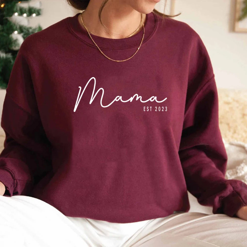 Sweat-Shirt à manches et col ras du cou pour femmes