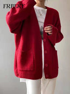 Cardigan décontracté de style paresseux pour femmes