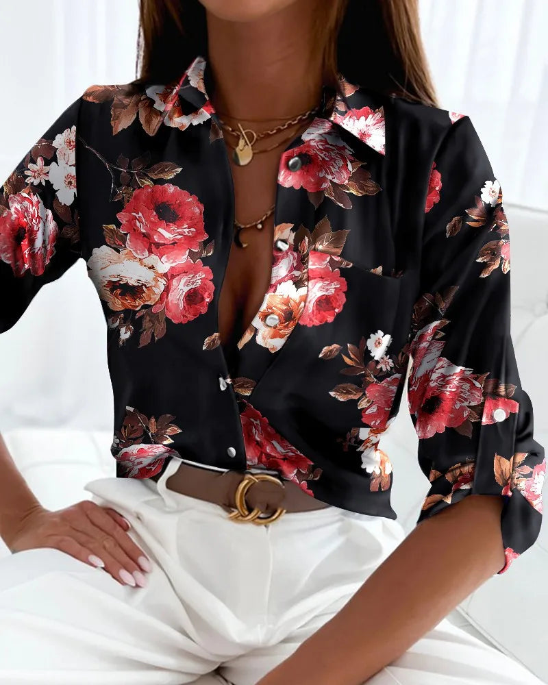 Chemise Boutonnée Femme – Manches Longues