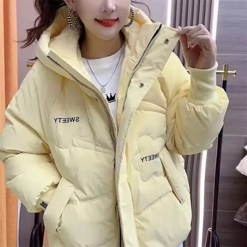 Manteau chaude à capuche et manches longues pour femmes
