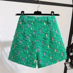 Short d'été tendance taille haute pour femmes