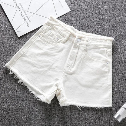 Short en Jean Femme – Bords Effilochés