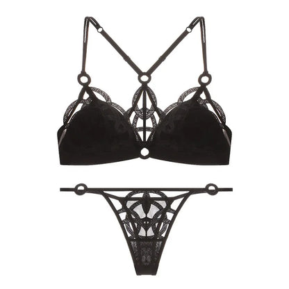 Ensemble Lingerie en Dentelle Femme – Soutien-Gorge et String