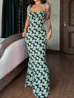 Robe à lacets sans manches pour femmes
