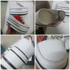 Baskets en cuir véritable pour femmes