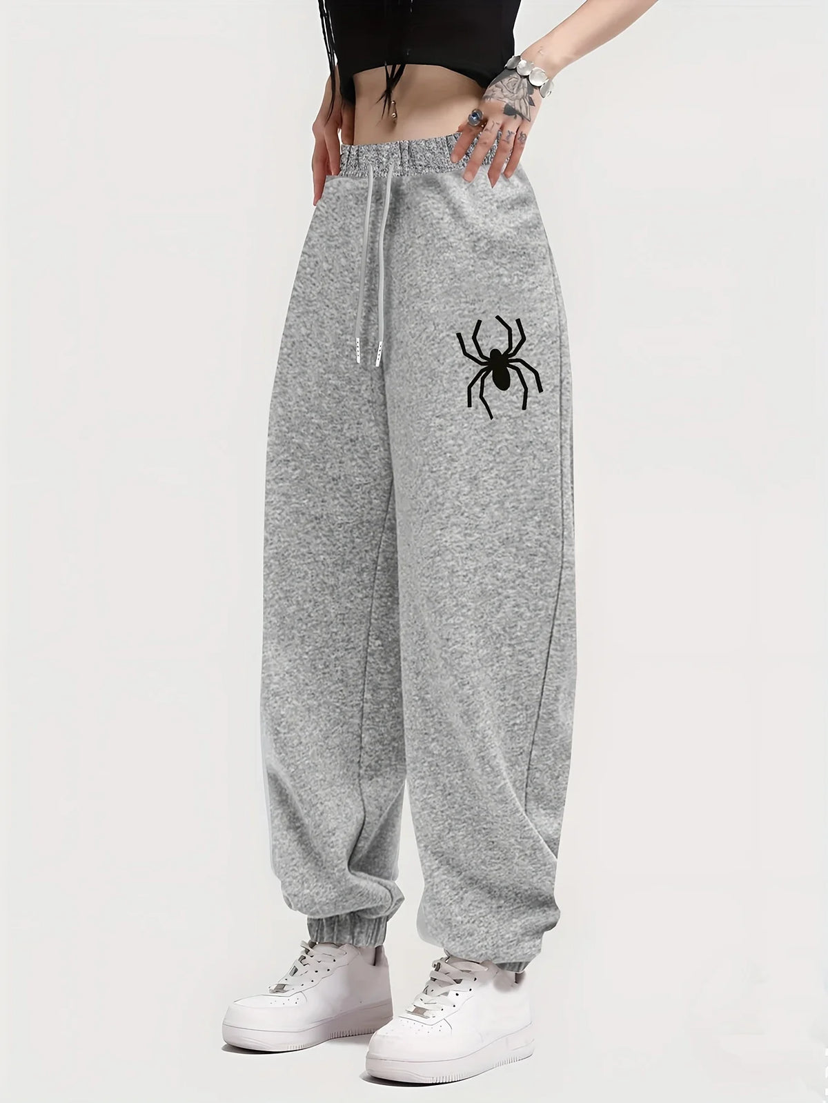 Pantalon de survêtement à taille élastique pour femmes