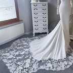 Robe de mariée sirène élégante en dentelle pour femmes