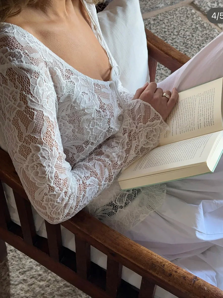 T-shirts en dentelle pour femmes