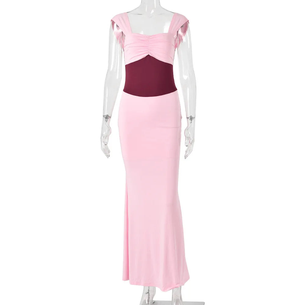 Robe longue en Patchwork pour femmes