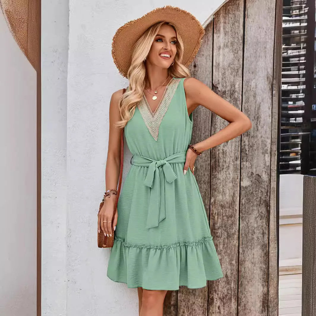 Robes courtes amples décontracté pour femmes