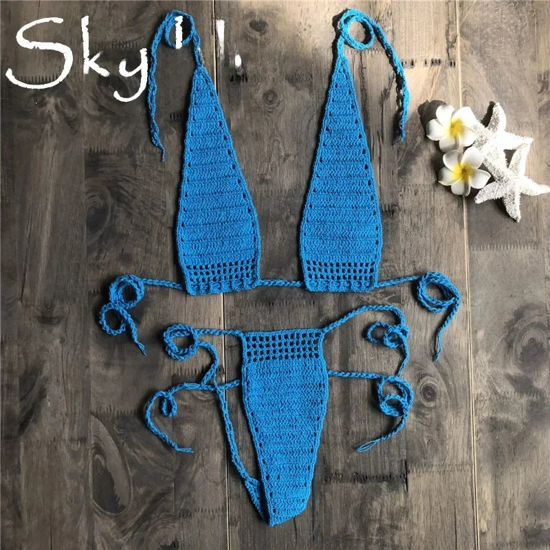 Ensemble de bikini deux pièces sexy style européen pour femmes