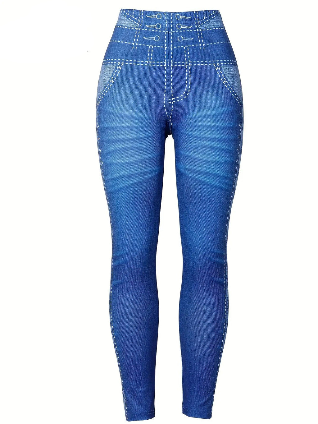 Legging en denim imprimé en 3D pour femmes