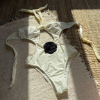 Maillot de bain une pièce à une épaule push-up pour femmes