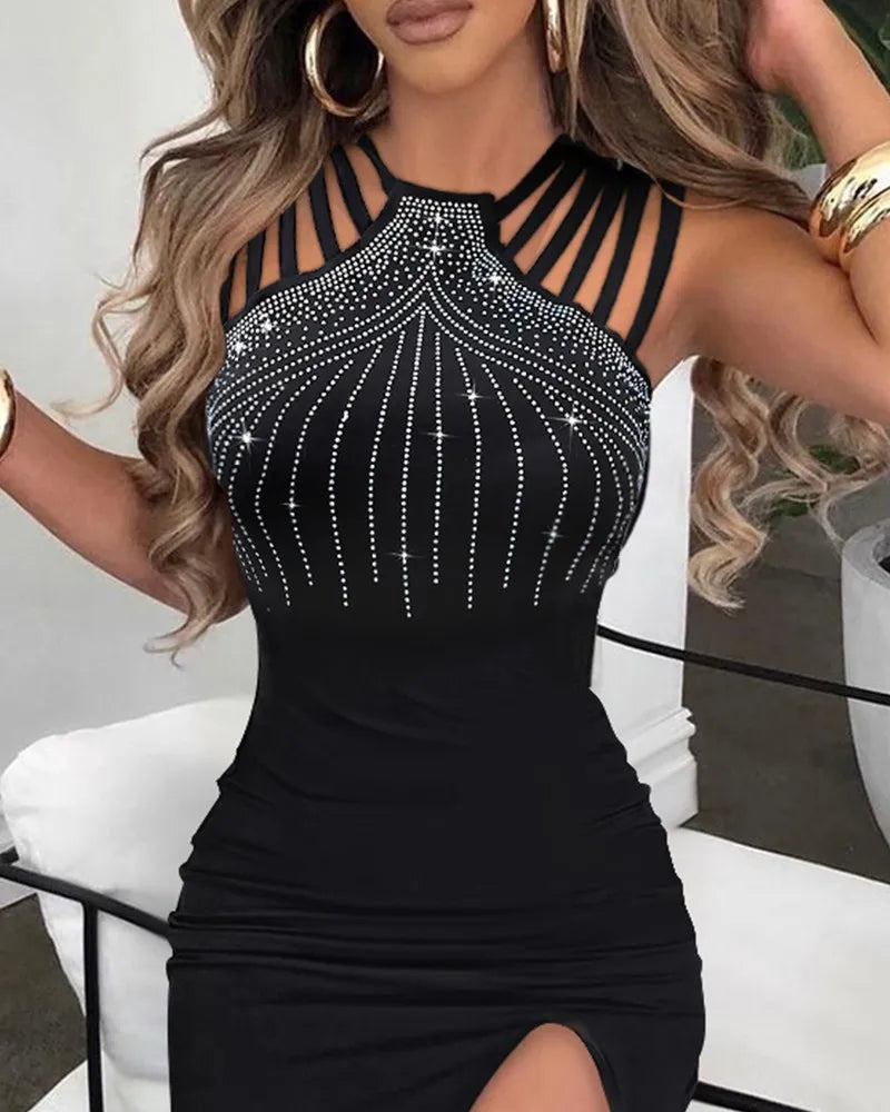 Robe diamant fendu pour femmes