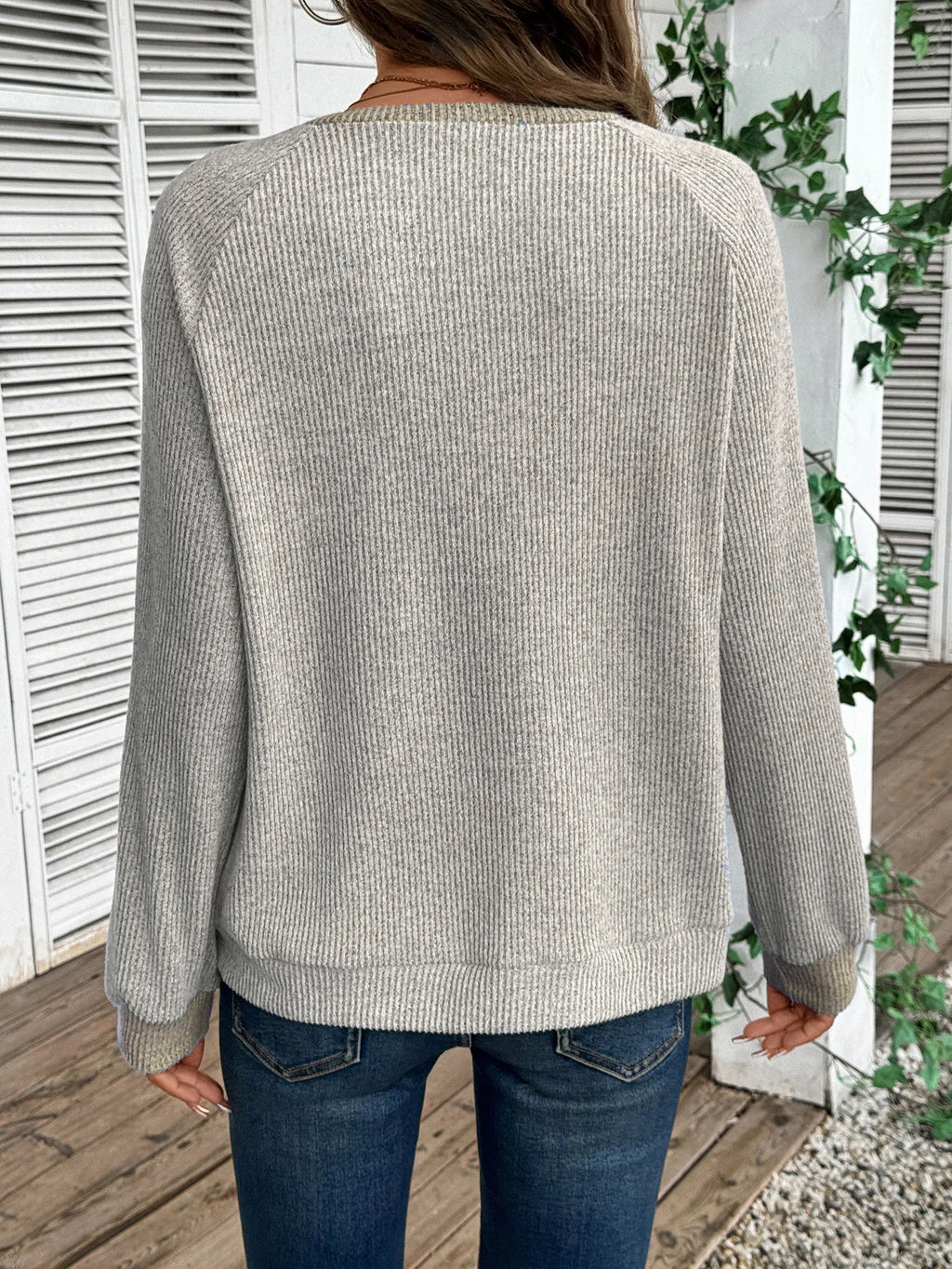Pull décontracté à manches longues pour femmes