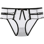 Culotte transparente à taille basse pour femmes