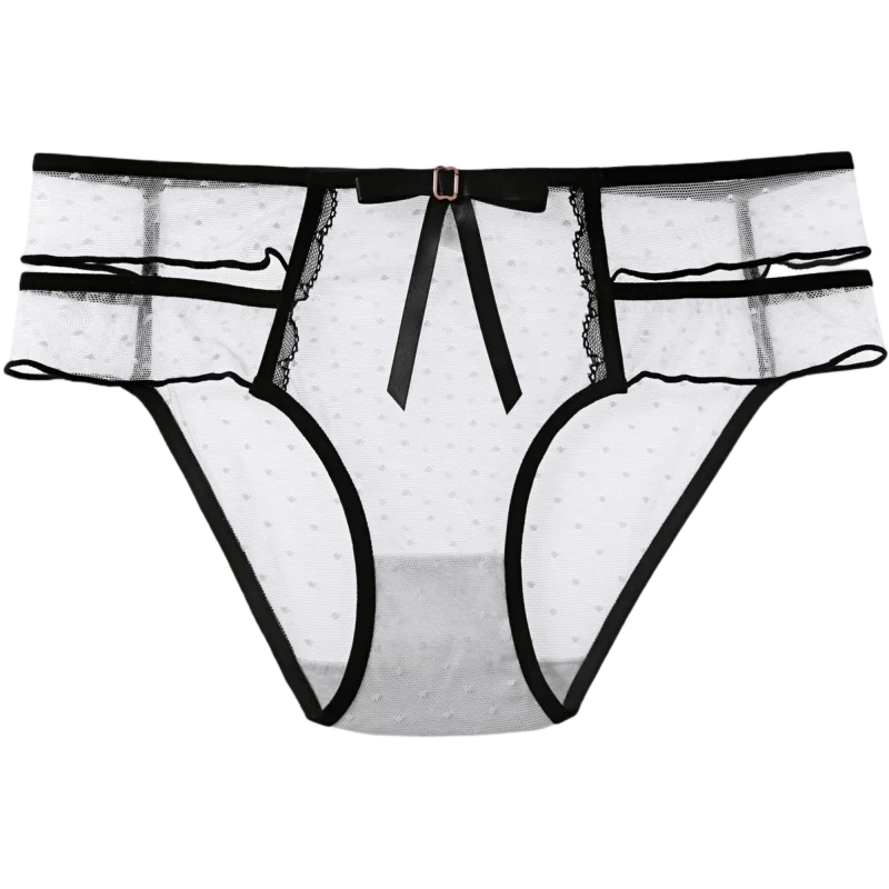 Culotte transparente à taille basse pour femmes