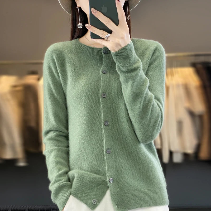 Cardigans en laine mérinos pour femmes