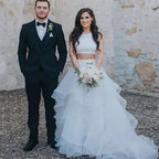 Robe de mariée bohème élégante en forme de A pour femmes