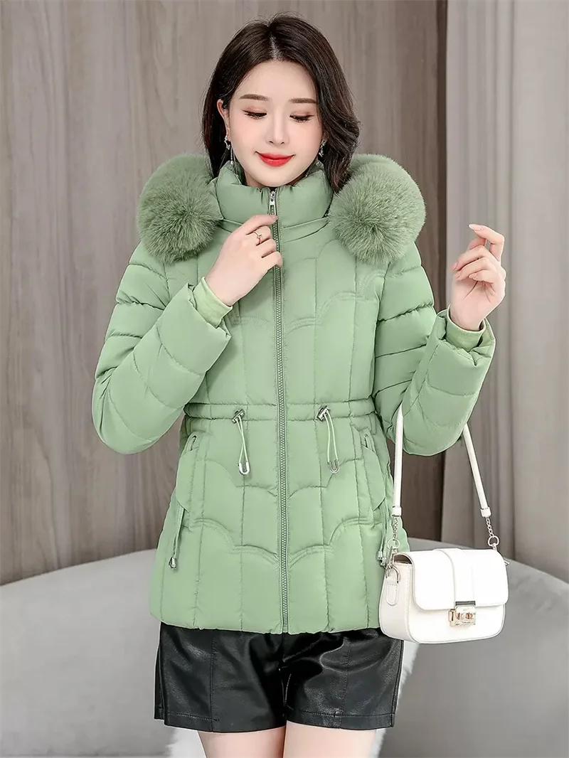 Manteau d'hiver matelassé en coton pour femmes