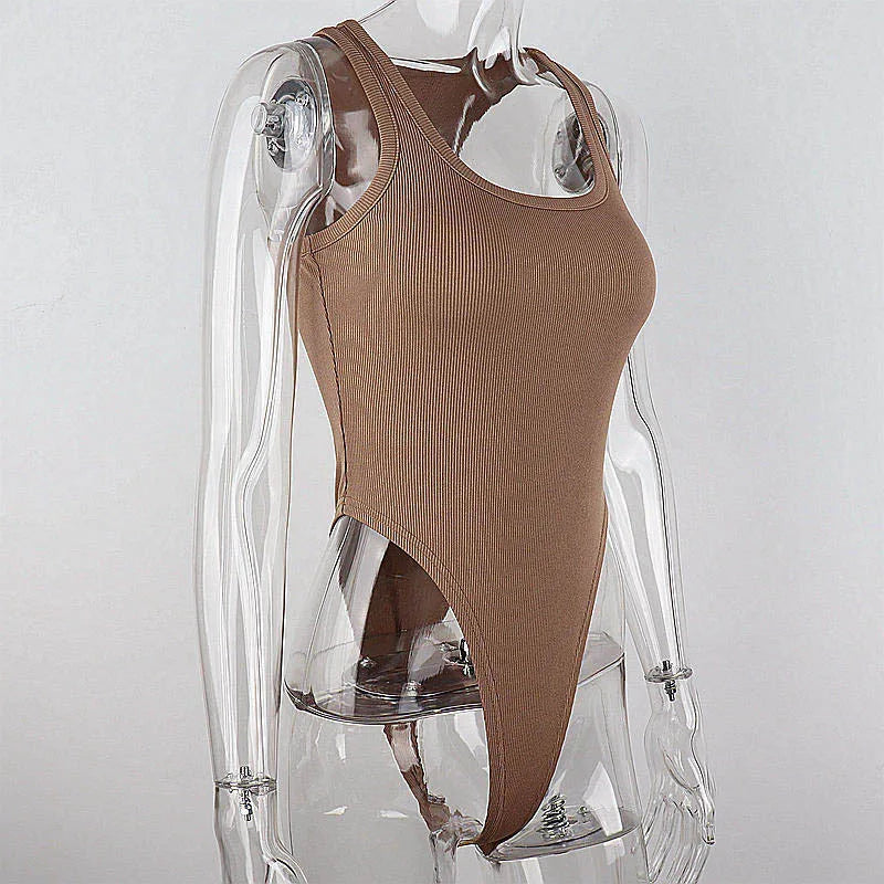 Body en tricot sans manches pour femmes