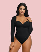 Body à manches longues sans couture pour femmes