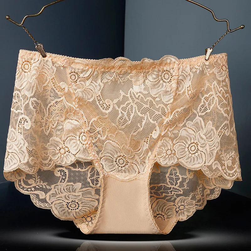 Culotte sexy en dentelle effet push-up, sans coutures  pour femmes