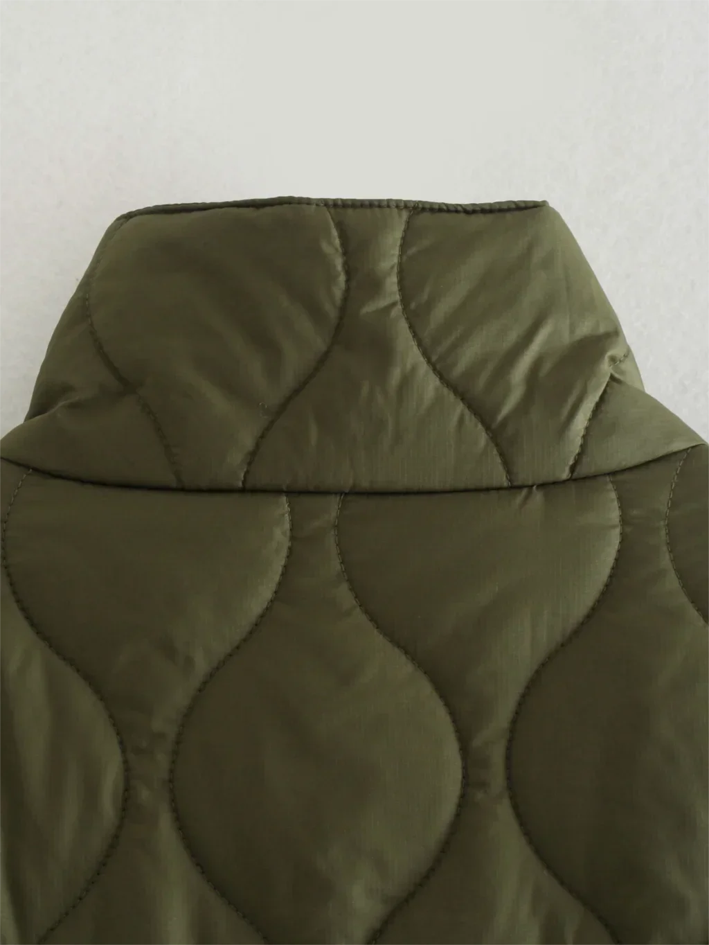 Veste matelassée en coton uni tendance pour femmes
