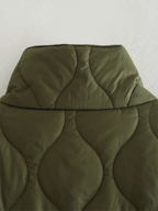 Veste matelassée en coton uni tendance pour femmes