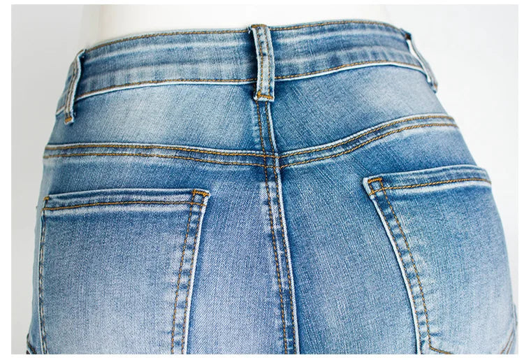Pantalon  en jean extensible pour femmes