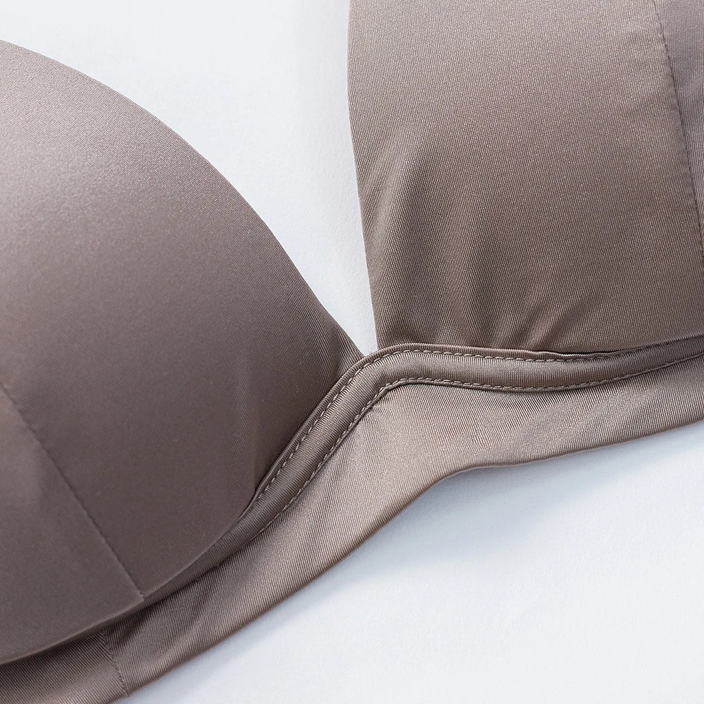 Ensemble soutien-gorge push-up sans armatures et culotte en dentelle pour femmes