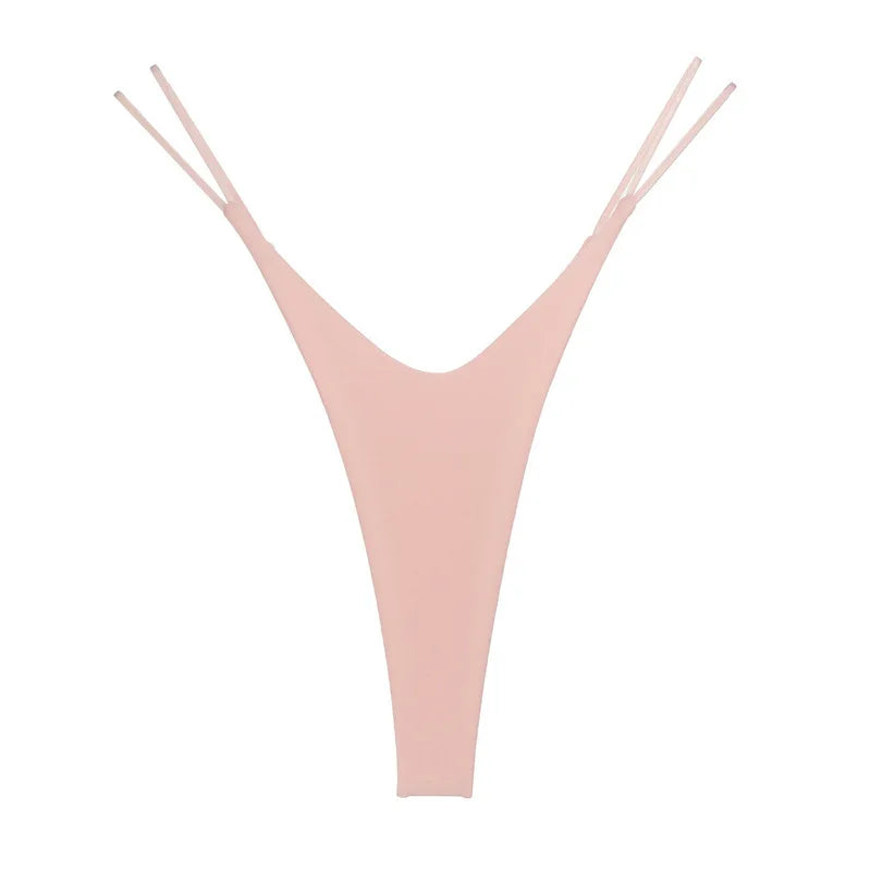 String taille basse sans couture pour femmes