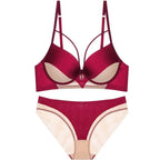 Ensemble de soutien-gorge creux et culotte pour femmes