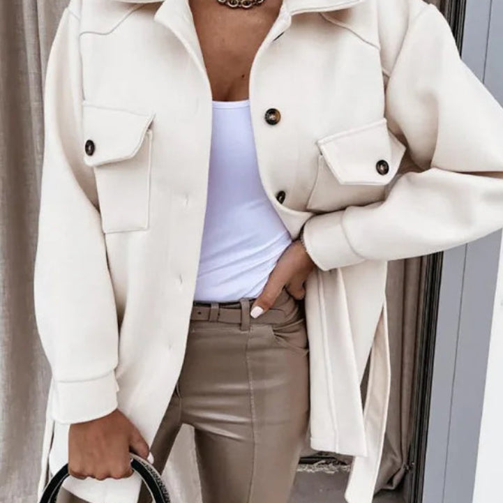 Veste en laine à manches longues pour femmes