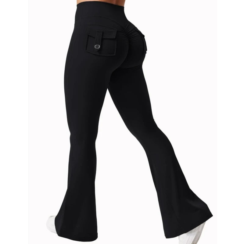Leggings de Yoga à jambes larges et extensibles pour femmes