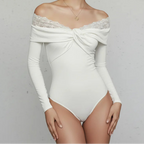 Body à épaules nues et dentelle pour femmes