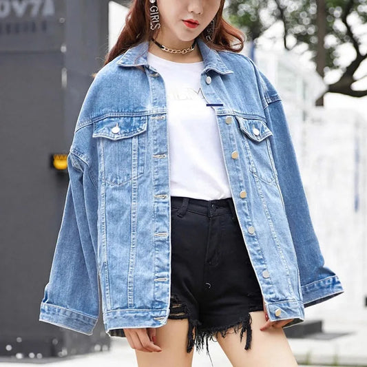 Veste en Jean Femme – Coupe Ample Décontractée