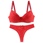 Ensemble de soutien-gorge et string en dentelle pour femmes