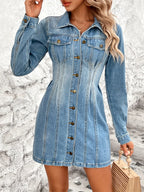 Robe en jean vintage style streetwear pour femmes