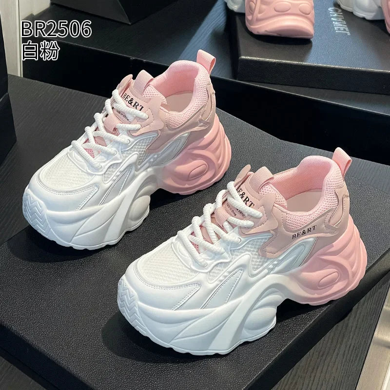 Basket en cuir véritable pour femmes
