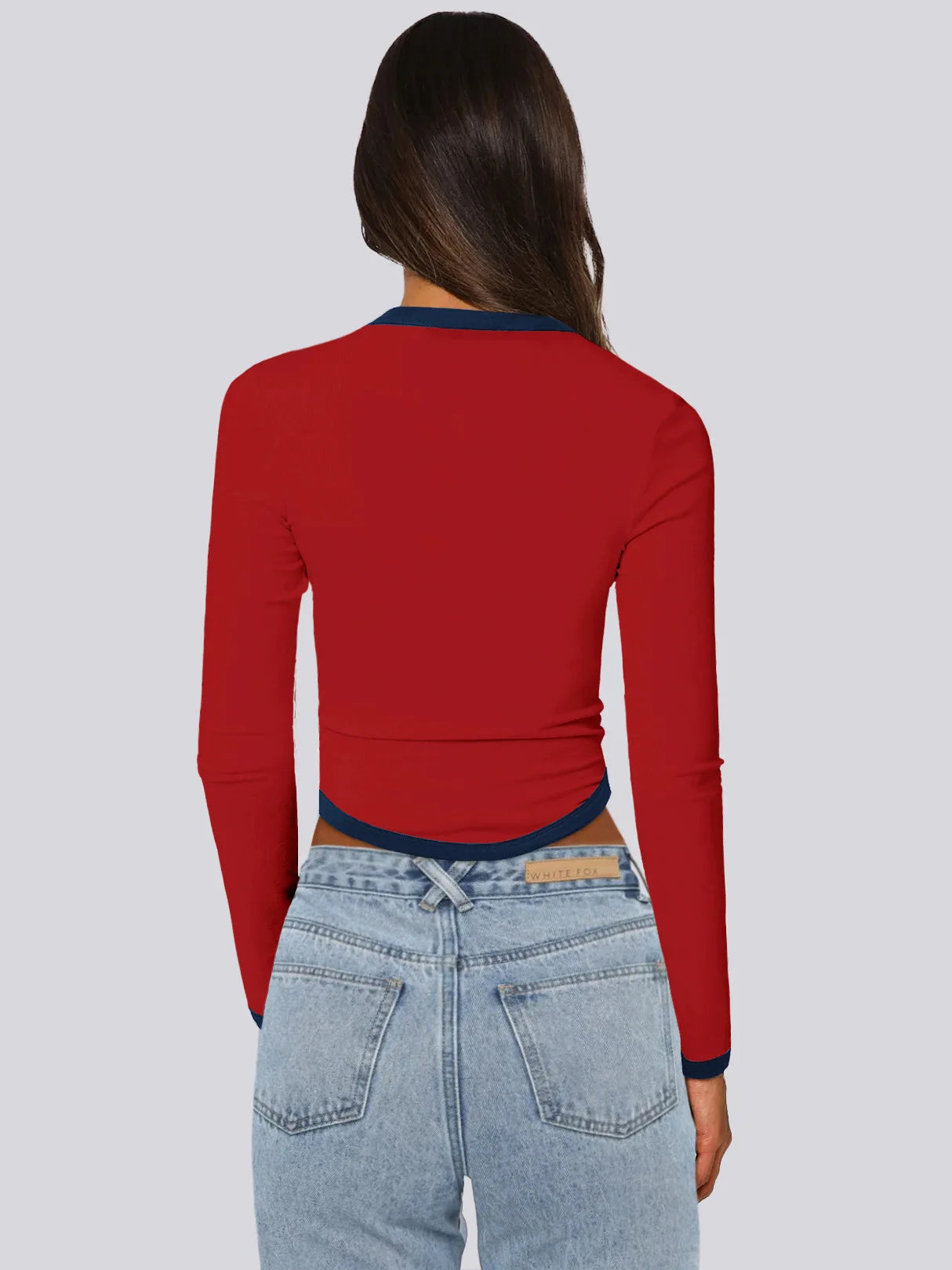 T-shirt à manches longues décontracté pour femmes