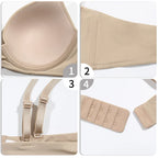 Soutien-gorge push-up en V profond pour femmes