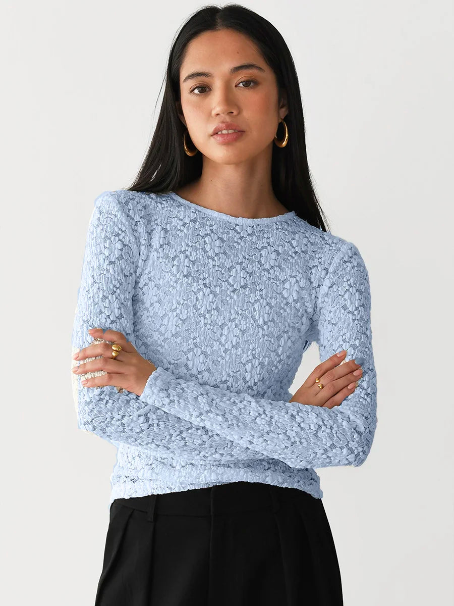 T-shirts en dentelle pour femmes