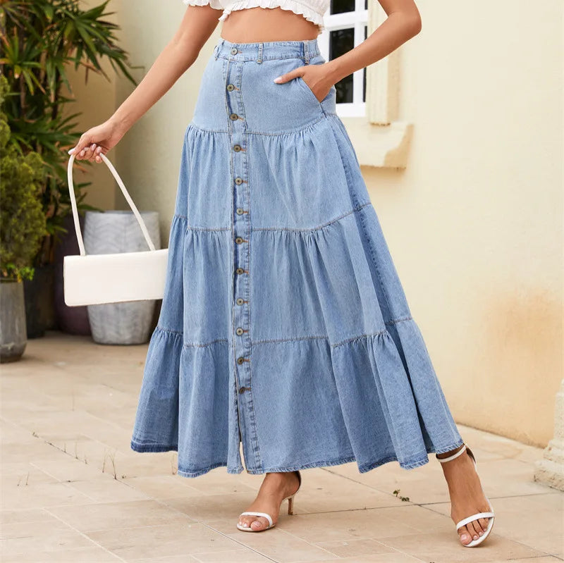 Jupes en jean femmes