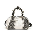 Sac à bandoulière motif crocodile pour femmes