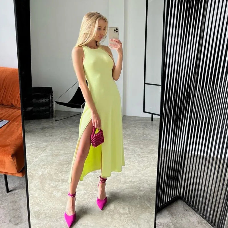 Robe d'été en maille pour femmes