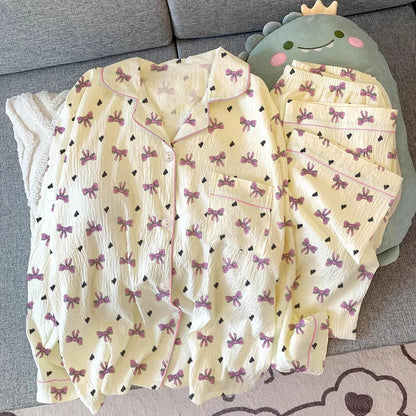 Pyjama Rose Femme – Détail Nœud
